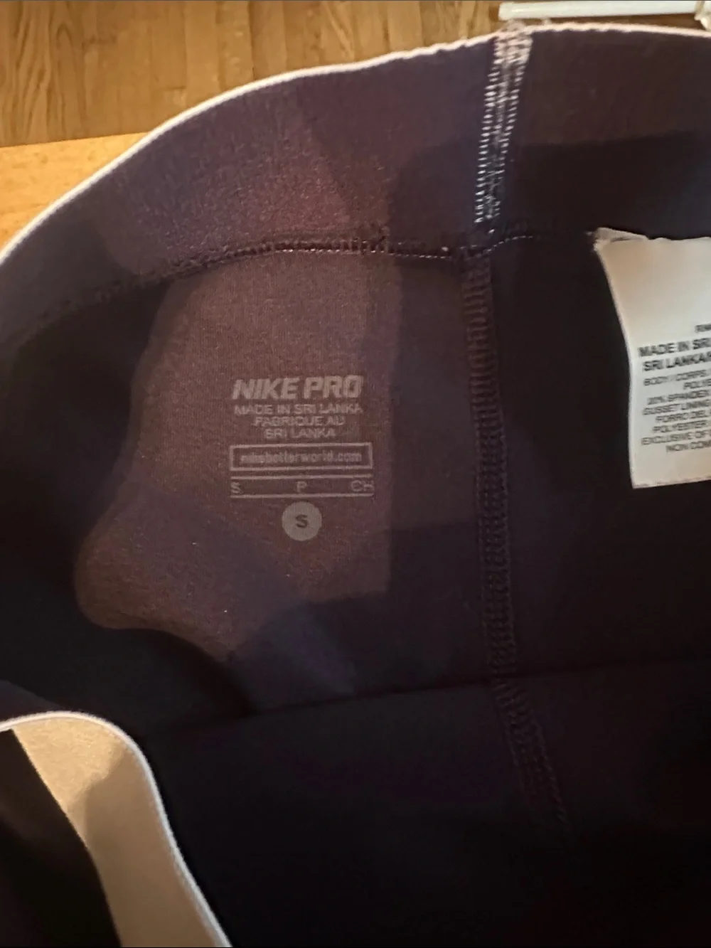 Nike Pro Girls' Navy and White Performance Leggings